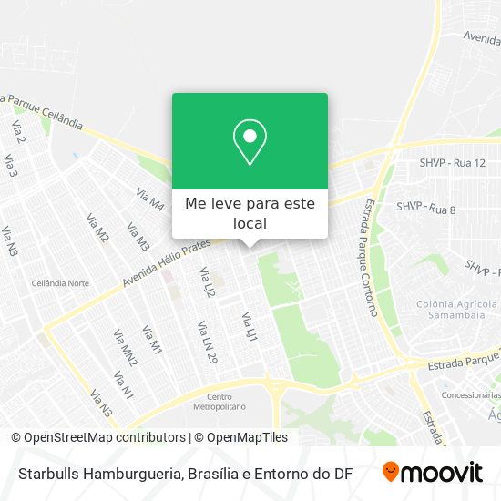 Starbulls Hamburgueria mapa
