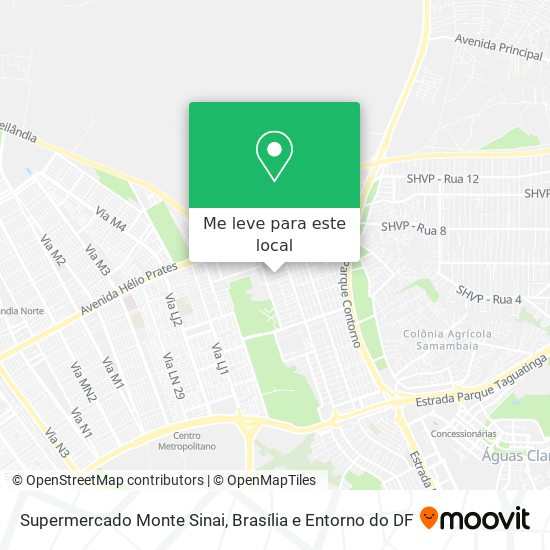 Supermercado Monte Sinai mapa