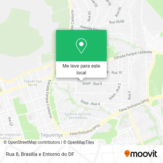 Rua 8 mapa