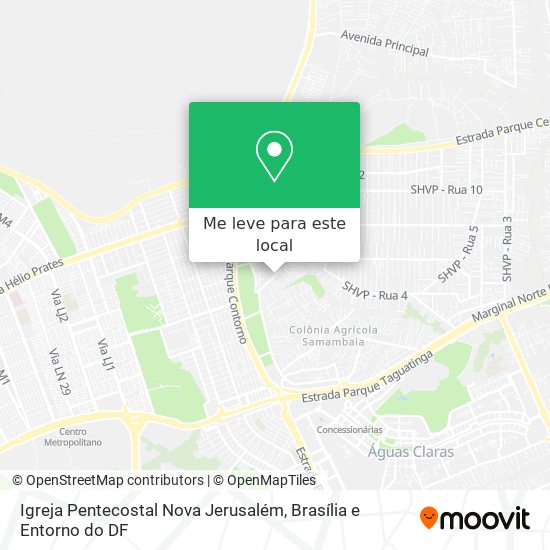Igreja Pentecostal Nova Jerusalém mapa