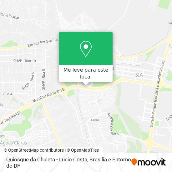 Quiosque da Chuleta - Lucio Costa mapa