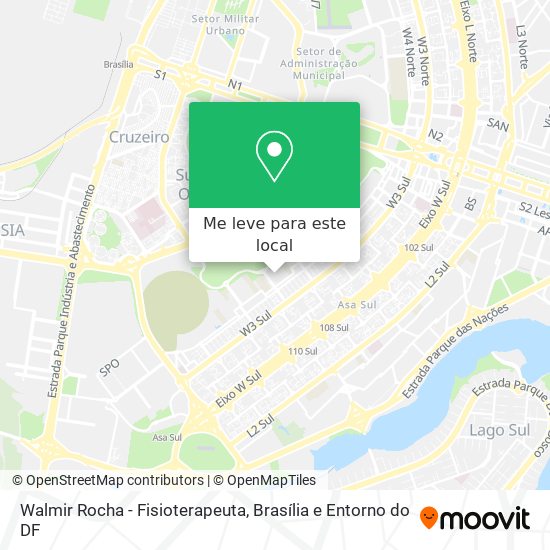 Walmir Rocha - Fisioterapeuta mapa