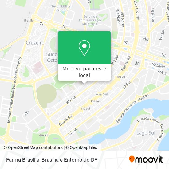 Farma Brasília mapa