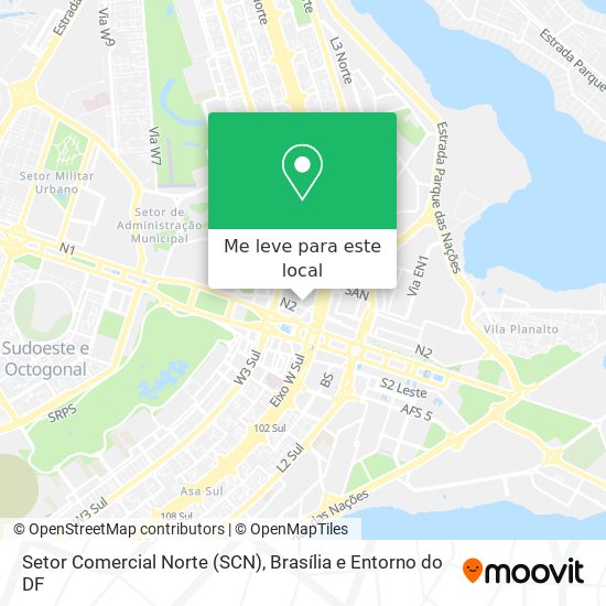 Setor Comercial Norte (SCN) mapa