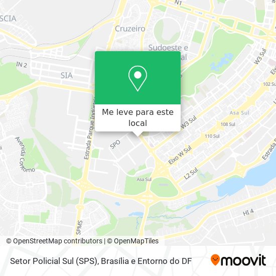 Setor Policial Sul (SPS) mapa
