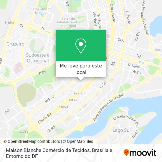 Maison Blanche Comércio de Tecidos mapa