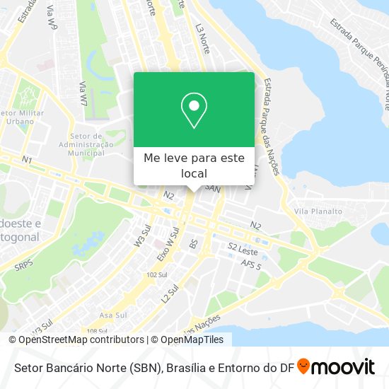 Setor Bancário Norte (SBN) mapa