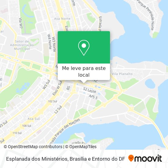 Esplanada dos Ministérios mapa