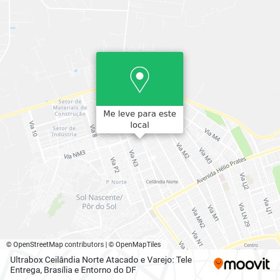 Ultrabox Ceilândia Norte Atacado e Varejo: Tele Entrega mapa