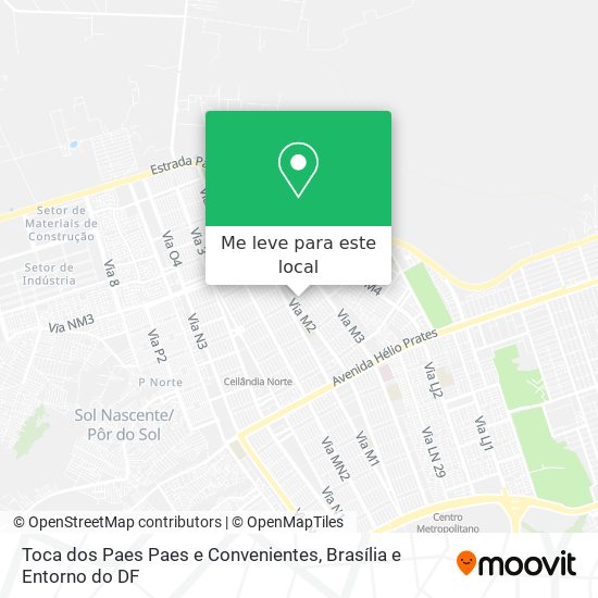 Toca dos Paes Paes e Convenientes mapa