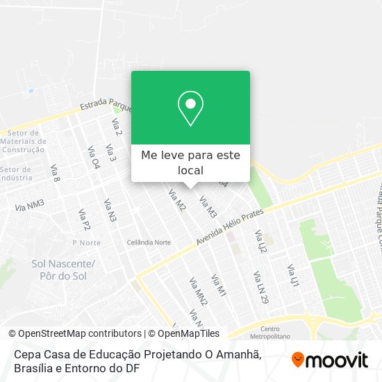Cepa Casa de Educação Projetando O Amanhã mapa