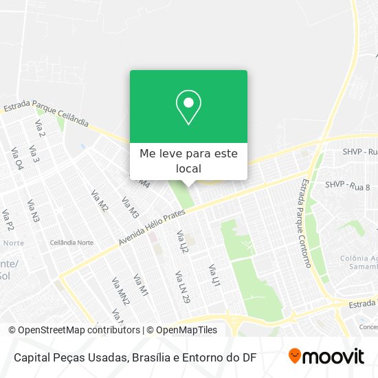 Capital Peças Usadas mapa