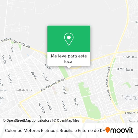 Colombo Motores Eletricos mapa