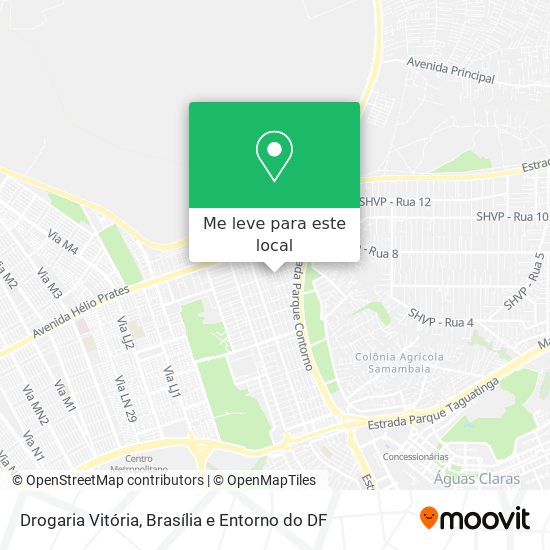 Drogaria Vitória mapa