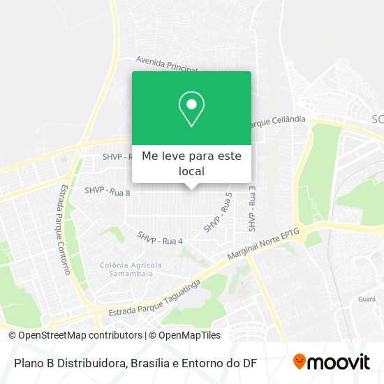 Plano B Distribuidora mapa