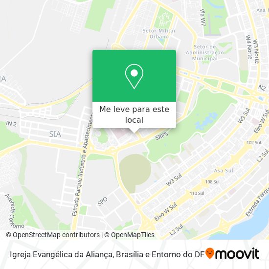 Igreja Evangélica da Aliança mapa