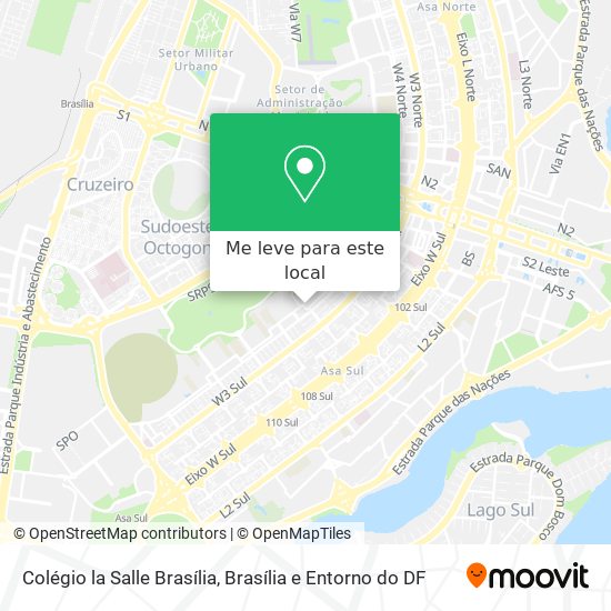 Colégio la Salle Brasília mapa