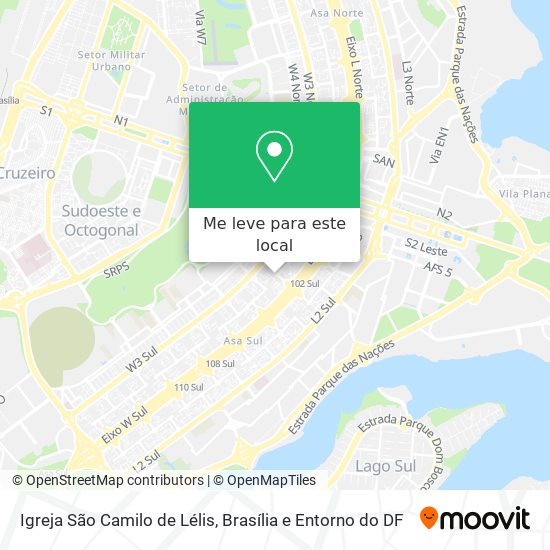 Igreja São Camilo de Lélis mapa