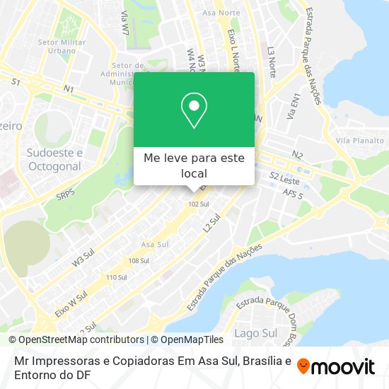 Mr Impressoras e Copiadoras Em Asa Sul mapa