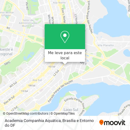 Academia Companhia Aquática mapa