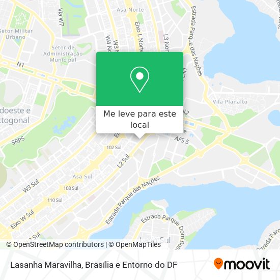 Lasanha Maravilha mapa