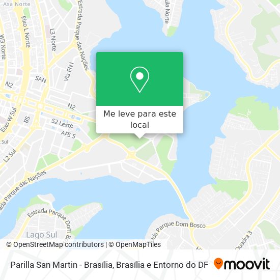 Parilla San Martin - Brasília mapa