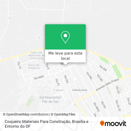 Coqueiro Materiais Para Construção mapa