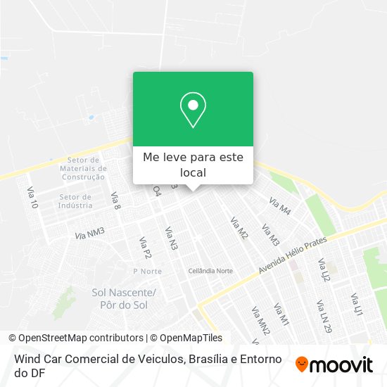 Wind Car Comercial de Veiculos mapa