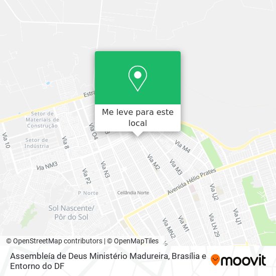 Assembleía de Deus Ministério Madureira mapa
