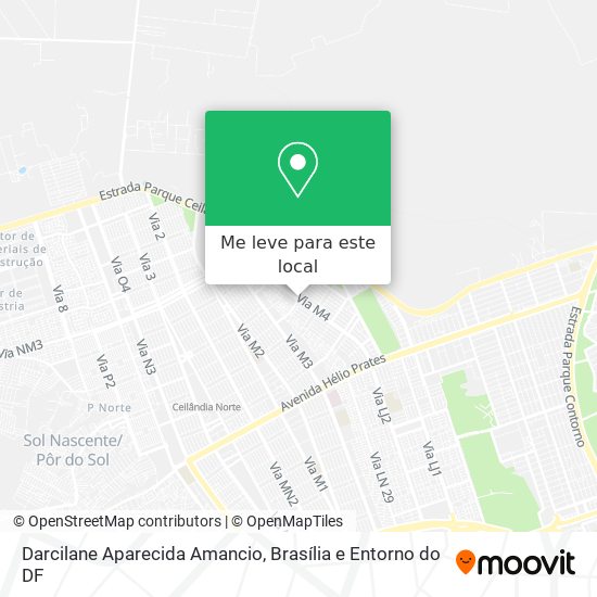 Darcilane Aparecida Amancio mapa