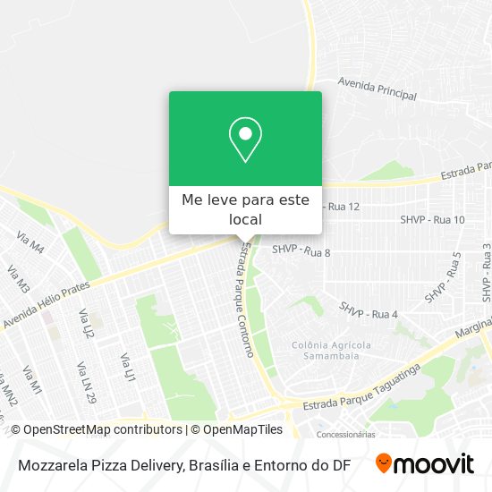 Mozzarela Pizza Delivery mapa