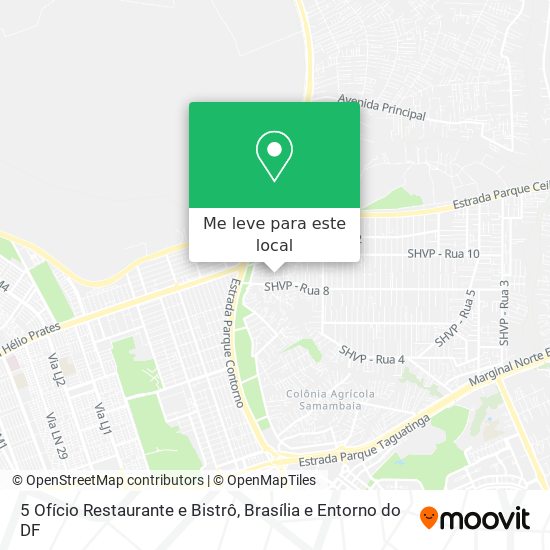 5 Ofício Restaurante e Bistrô mapa