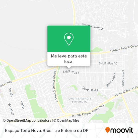 Espaço Terra Nova mapa