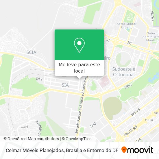 Celmar Móveis Planejados mapa