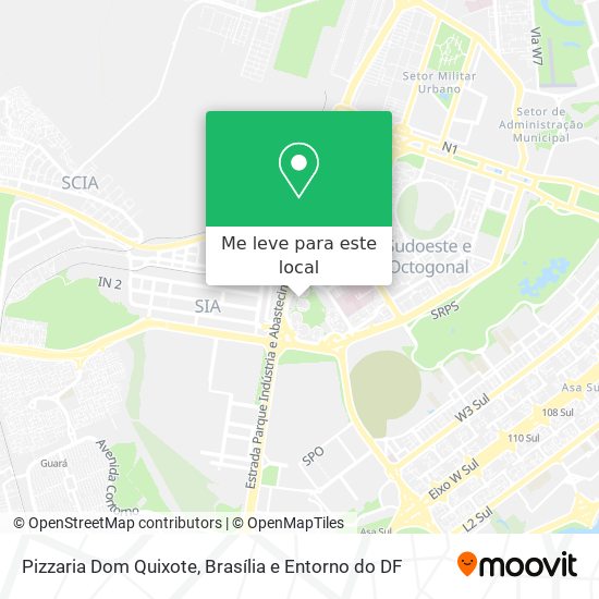Pizzaria Dom Quixote mapa