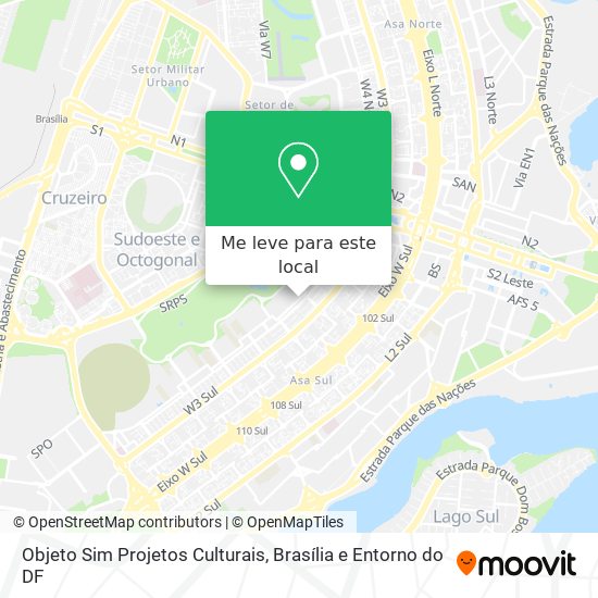 Objeto Sim Projetos Culturais mapa