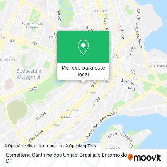 Esmalteria Cantinho das Unhas mapa