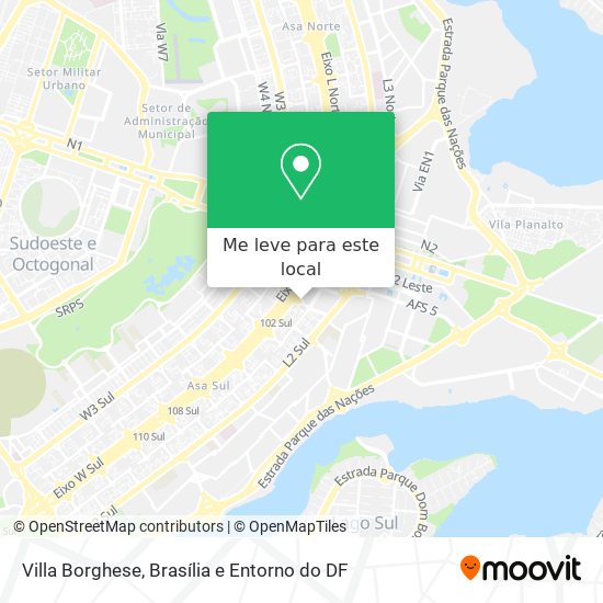 Villa Borghese mapa
