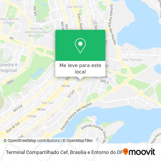 Terminal Compartilhado Cef mapa