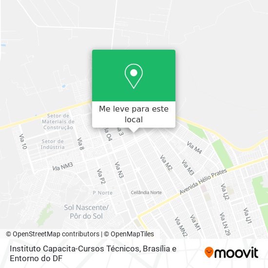 Instituto Capacita-Cursos Técnicos mapa