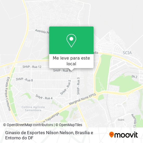 Ginasio de Esportes Nilson Nelson mapa