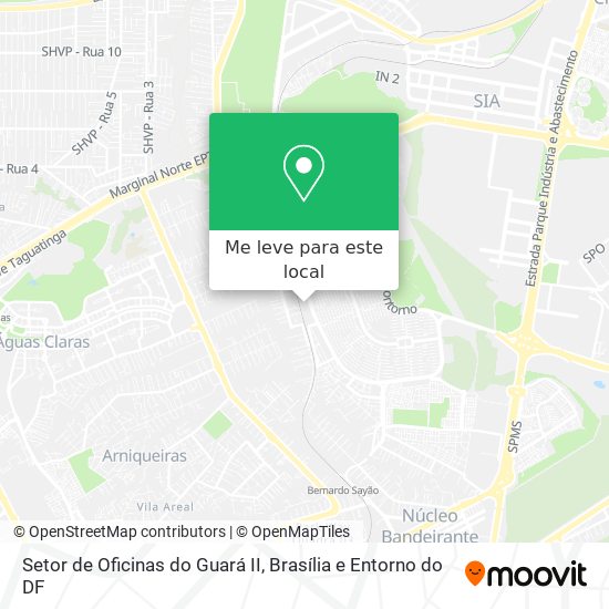 Setor de Oficinas do Guará II mapa