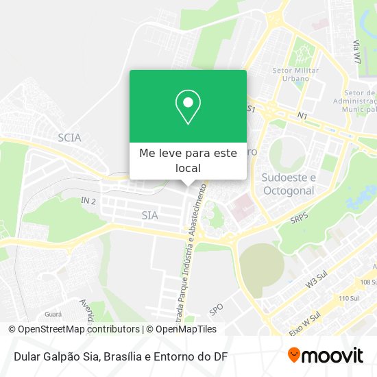 Dular Galpão Sia mapa