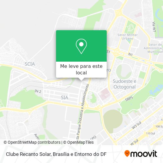 Clube Recanto Solar mapa