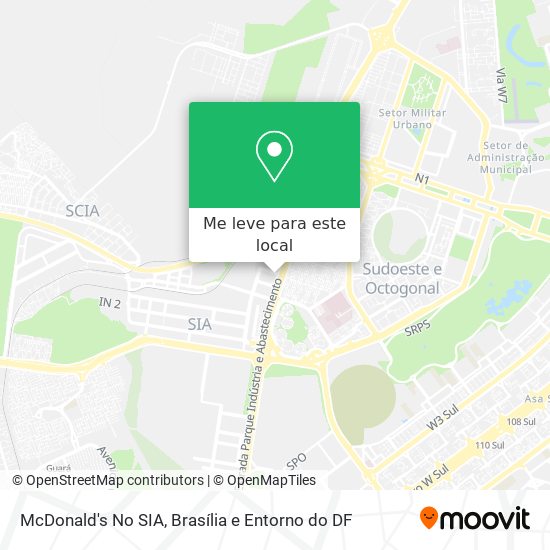 McDonald's No SIA mapa