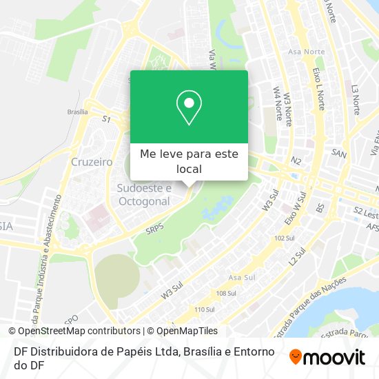 DF Distribuidora de Papéis Ltda mapa