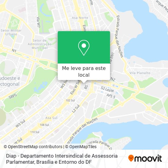Diap - Departamento Intersindical de Assessoria Parlamentar mapa