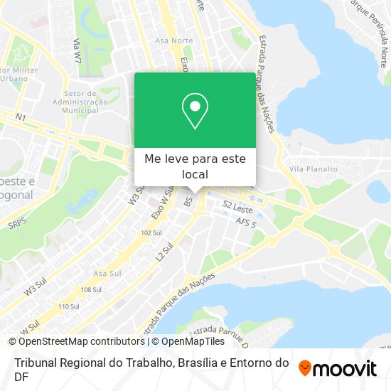 Tribunal Regional do Trabalho mapa