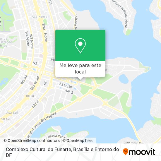 Complexo Cultural da Funarte mapa
