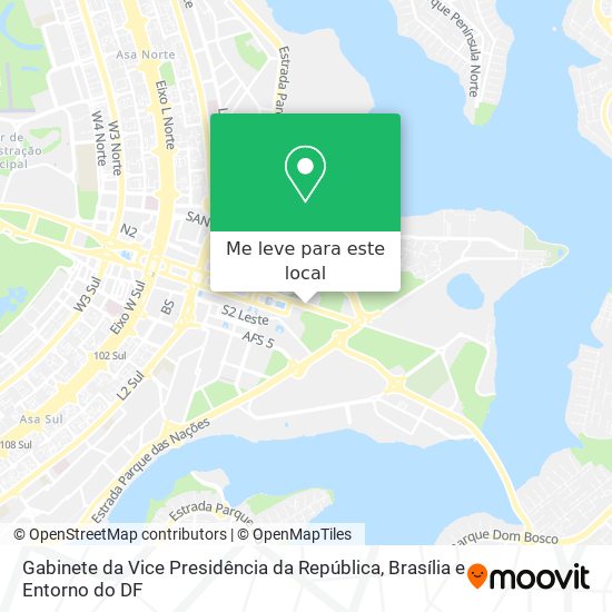 Gabinete da Vice Presidência da República mapa